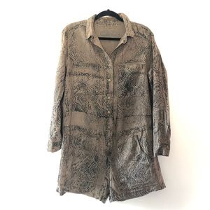 Enza Costa Adorable Linen Romper M